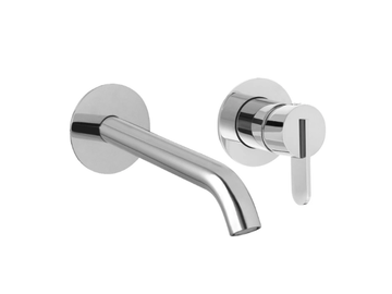 SWING 5920410 - 2 hole single handle wall-mounted washbasin mixer by QD Magistro Lab - view 2